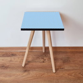 Hanah Home Mesa auxiliar Shp220 - Azul y Blanco